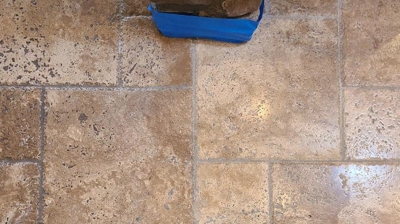 Deep Cleaning Travertine Kitchen Floor
