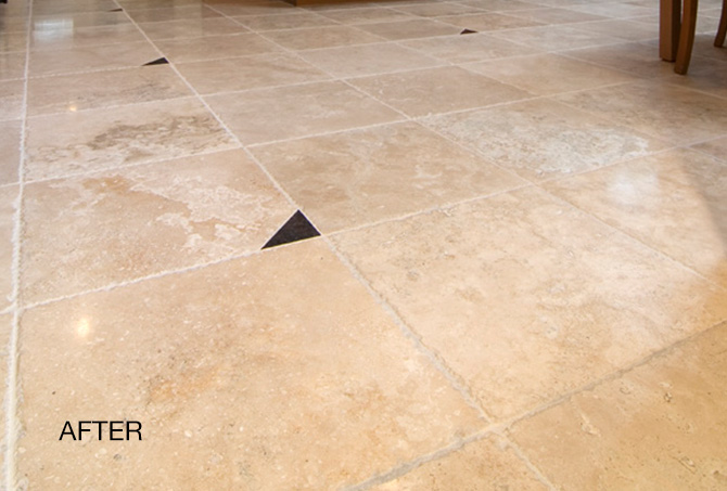 Chiseled Travertine After