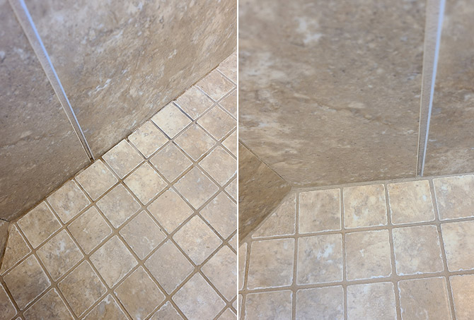 Shower Floor Caulk Repair