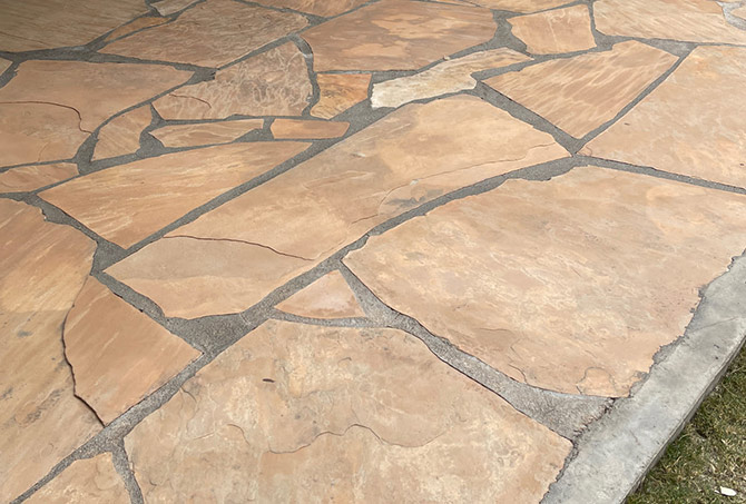 Flagstone Cleaned and Sealed
