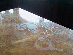 Ring-Shaped Marks on Marble