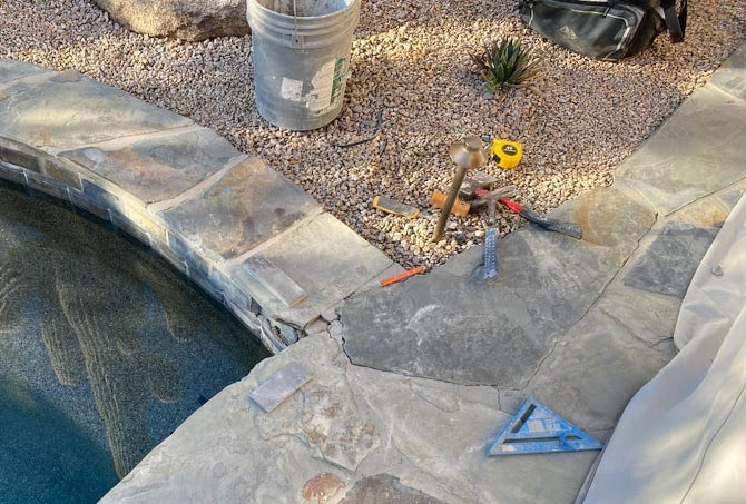 Our expert technicians are skilled and experienced in flagstone repair.