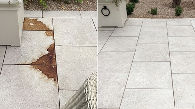 Here is another BEFORE left and AFTER right image What a difference